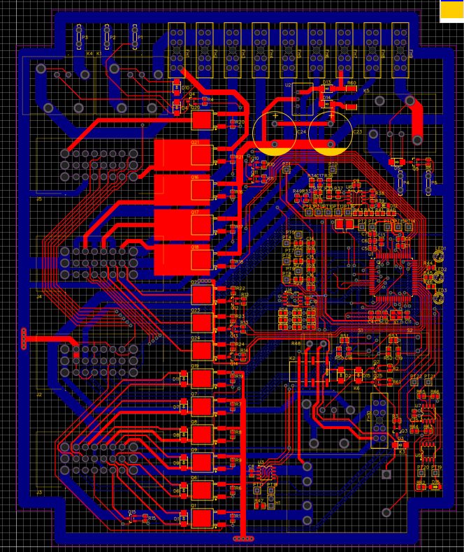 Routage d'une carte électronique PCB conçue par SIZA